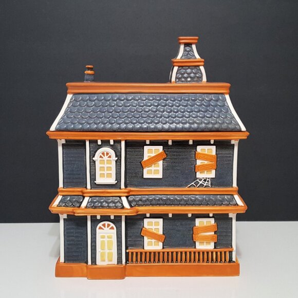 Pottery Barn Haunted House Stoneware Candy Bowl - Thumbnail 2